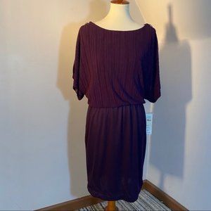 NWT SL Fashions purple cocktail dress sleeveless